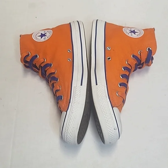 Orange and Blue Flip Down Converse - Picture 3 of 9